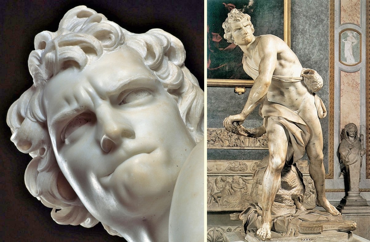 Davud Heykeli - Bernini-Borghese Galerisi, Roma, İtalya