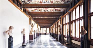 Uffizi Galerisi Koridorları
