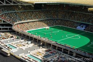 Allianz Arena stadyumu - Mini Land, Legoland Deutschland Resort, Münih, Almanya.
