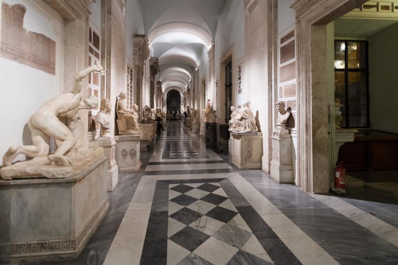 Palazzo Nuovo'nun Koridorları.
