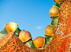 Casa Batllo'nun Çatısından Detaylar.