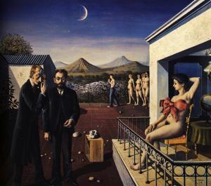 Paul Delvaux - Phases of the Moon (1939) - Ayın Evreleri - MoMa'da sergidedir.