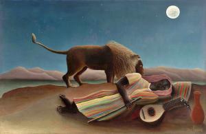 The Sleeping Gypsy, 1897 - Henri Rousseau - MoMa'da sergidedir.