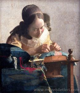 The Lace Maker (Dantel Ören Kız) - Richelieu Kanadı, Louvre Müzesi