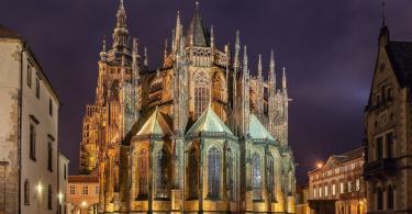 Aziz Vitus Katedrali - Gece Vakti - Prag Kalesi