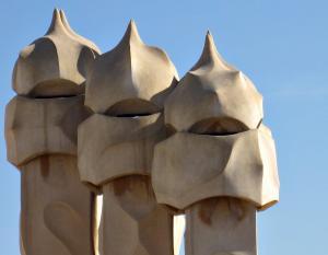 Casa Mila (La Pedrera) - Peri Bacasını andıran bacalar.