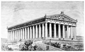 Parthenon - Akropolis - Illustrasyon